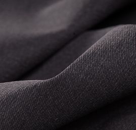 Pružná bavlněná látky matná tm. hnědá