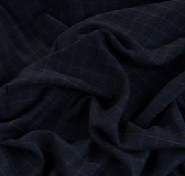 Efektné vlnená látka kostýmovka motív kocka