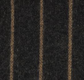 Flauš vlna, kašmír proužky hnědá/černá