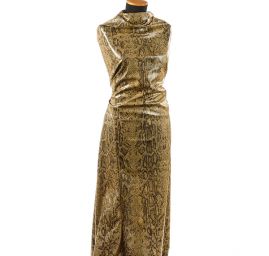 Imitace hadí kůže zelenožlutá II. jakost