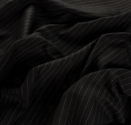 Riflovina pružná proužek černá/šedá