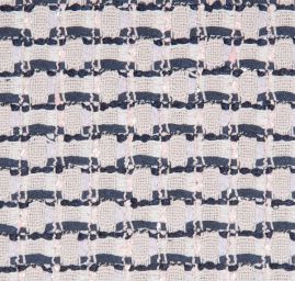 Kostýmová látka plastický vzor růžová/modrá