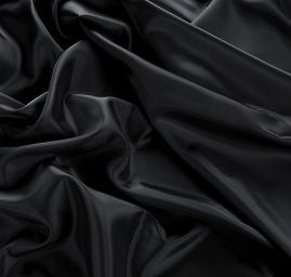 Podšívka polyester satén černá