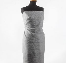 Vlněná látka šedomodrá s vlasem