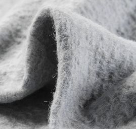 Vlněná látka šedomodrá s vlasem