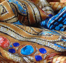 Hedvábný satén mozaika