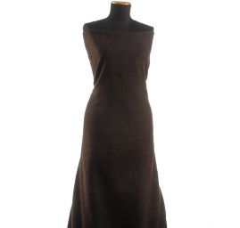 Vlněná látka vzor rybí kost černá hnědá