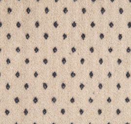 Vlna směs žakár béžová černý vzor