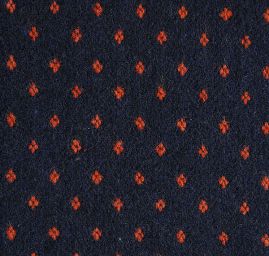 Vlna směs žakár drobný vzor tm.modrá