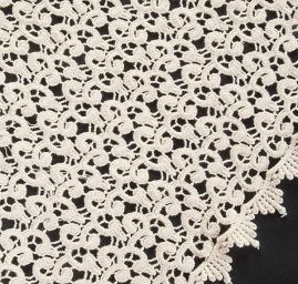 Krajka hrubá ornament smetanová