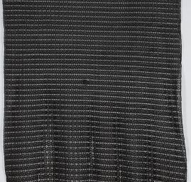 Krajka hrubá geometrický vzor čtverec černá