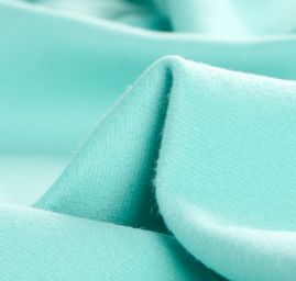 Flauš směs vlna kašmír mint II.jakost