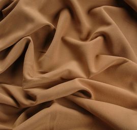Kostýmová látka pružná camel hnědá II.jakost