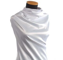 Satén pružný matný pevnější bílý II.jakost