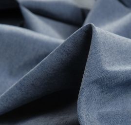 Riflovina imitace košilová látka středně modrá II.jakost