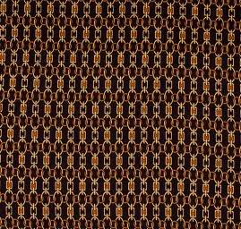 Úplet s motivem řetězů černá/hnědá/písková II.jakost