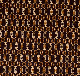 Úplet s motivem řetězů černá/hnědá/písková II.jakost