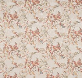 Žakárová látka digitální tisk papoušek