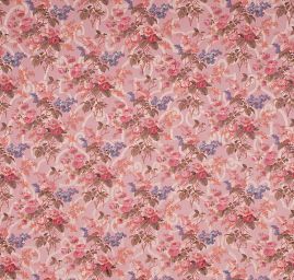 Žakárová látka digitální tisk květy