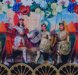 Látka vlna / kašmír rytier / vozataj