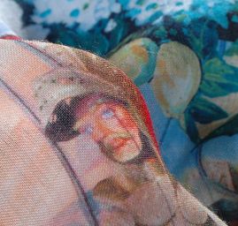 Látka vlna / kašmír rytier / vozataj