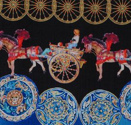 Látka vlna / kašmír rytier / vozataj