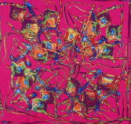 Šatka ružová / fialová