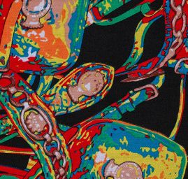 Šatka čierna / červená