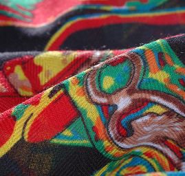 Šatka čierna / červená