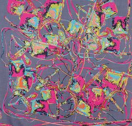 Šatka sivá / ružová