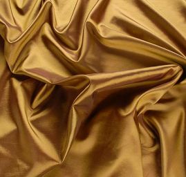 Taft hladký hnědozlatý II.jakost