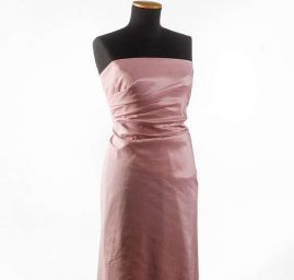 Taft hladký pastel růžová