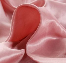 Taft hladký pastel růžová