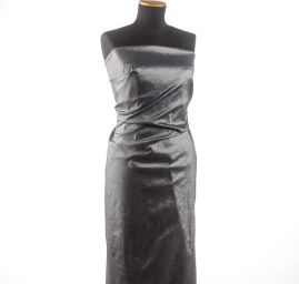 Taft kreš jemný šedostříbrný