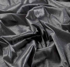 Taft kreš jemný šedostříbrný