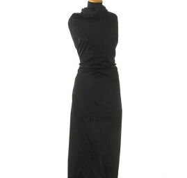 Taft hladký černý