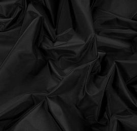 Taft hladký černý