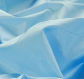 Taft hladký světle modrý