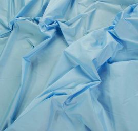 Taft hladký světle modrý