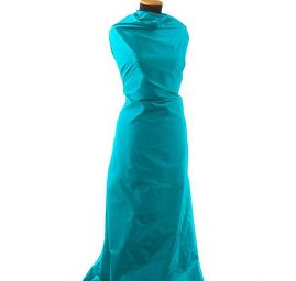 Taft hladký světle tyrkysový