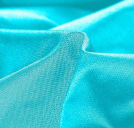 Taft hladký světle tyrkysový