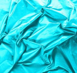 Taft hladký světle tyrkysový