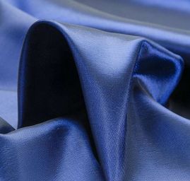 Taft hladký šanžán tmavě modrý