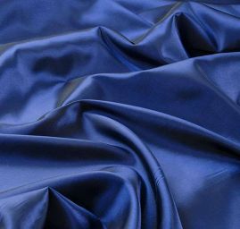 Taft hladký šanžán tmavě modrý