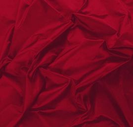 Taft hladký jasně červený