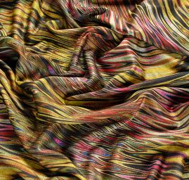 Podzimní úplet nevšední vzor červený