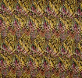 Podzimní úplet nevšední vzor červený