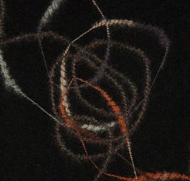 Vlna směs kostýmová látka s výšivkou