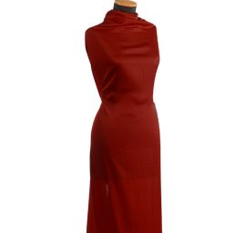 Pružný satén hladký vínový