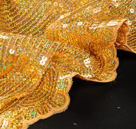 Flitrová třpytivá látka zlatá/duhová